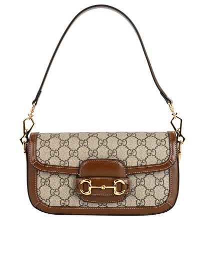 Small Horsebit 1955, £1,600, Handbags, Beige/Brown, Canvas/Leather, Front view